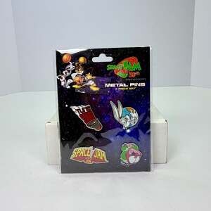 Space Jam 30th Anniversary 4-Piece Metal Pin Set